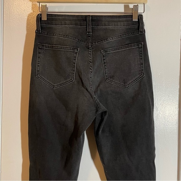 L'AGENCE High Line Skinny High Rise Jeans in Nighttime Destruct Size 26 - Picture 10 of 14